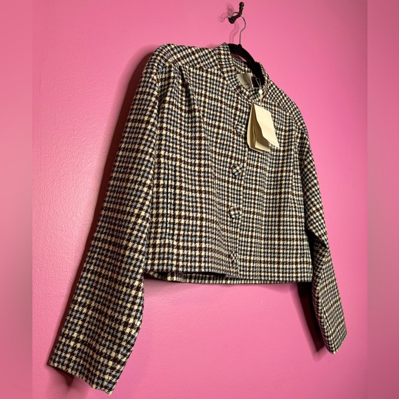 Rebecca Taylor Cropped Plaid Jacket | Size Medium - Picture 1 of 10